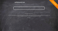 Desktop Screenshot of mathplaground.com